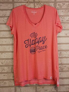 Great Smoky Mountain Womens 2XL Work Shirt Pigeon River Pink T Shirt (Read)